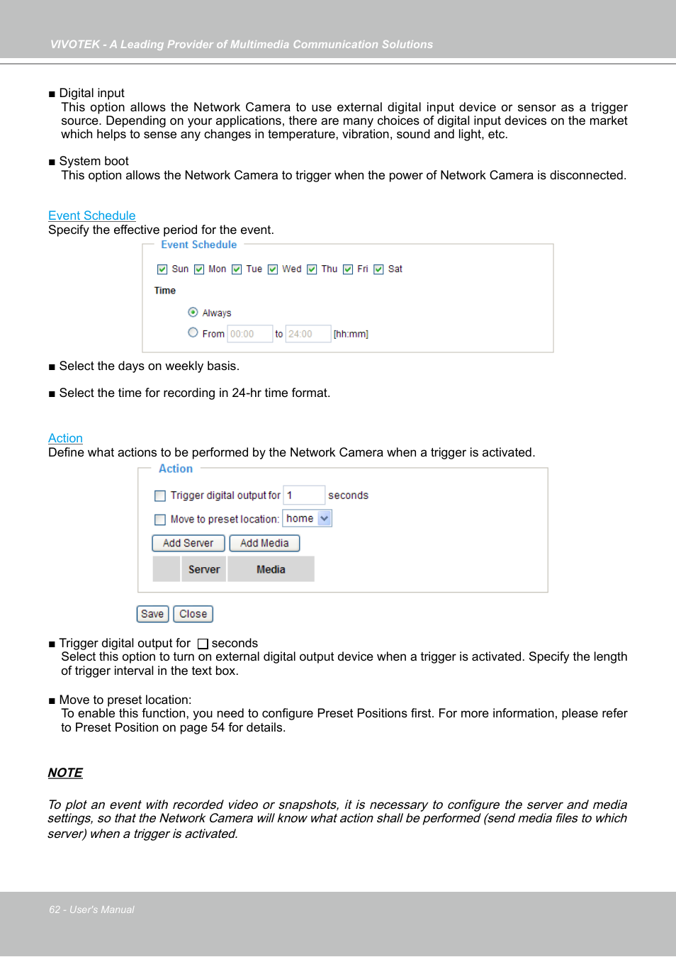 Vivotek PZ7121 User Manual | Page 62 / 118