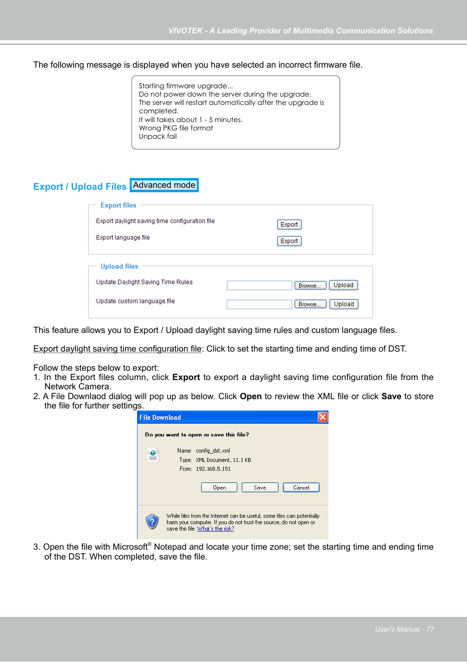 Vivotek PZ7121 User Manual | Page 77 / 118