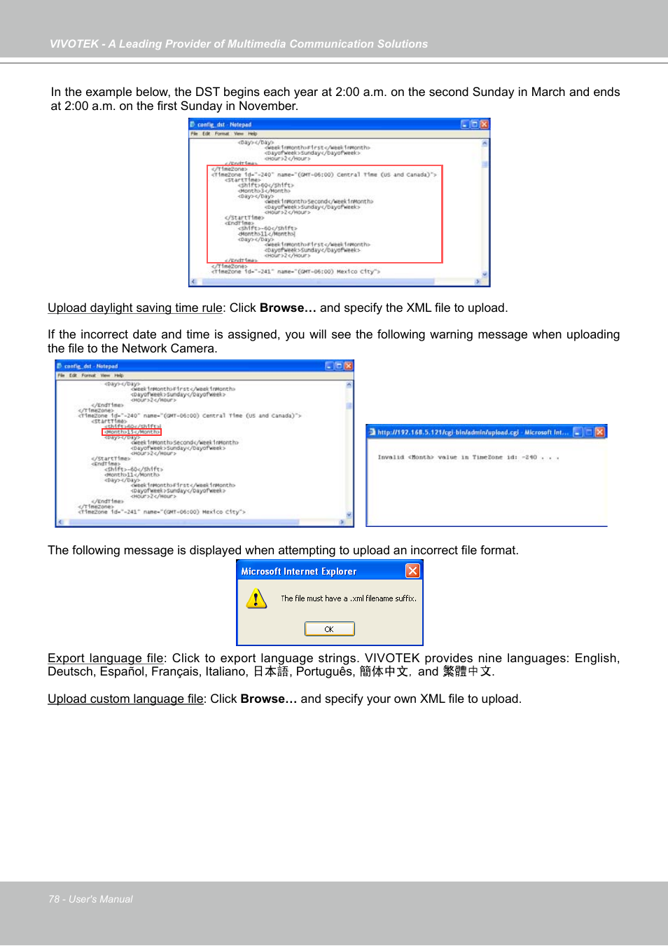 Vivotek PZ7121 User Manual | Page 78 / 118