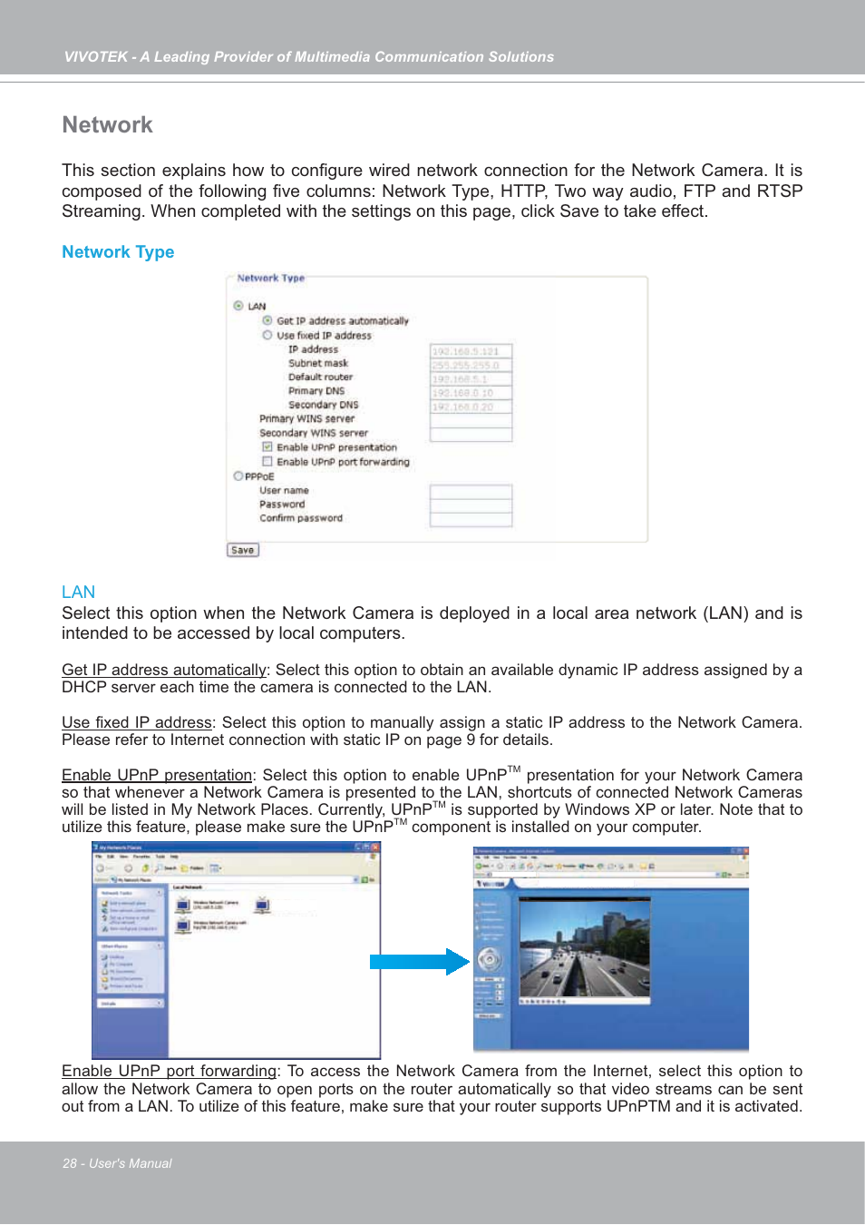 Network | Vivotek SD7151 User Manual | Page 28 / 99