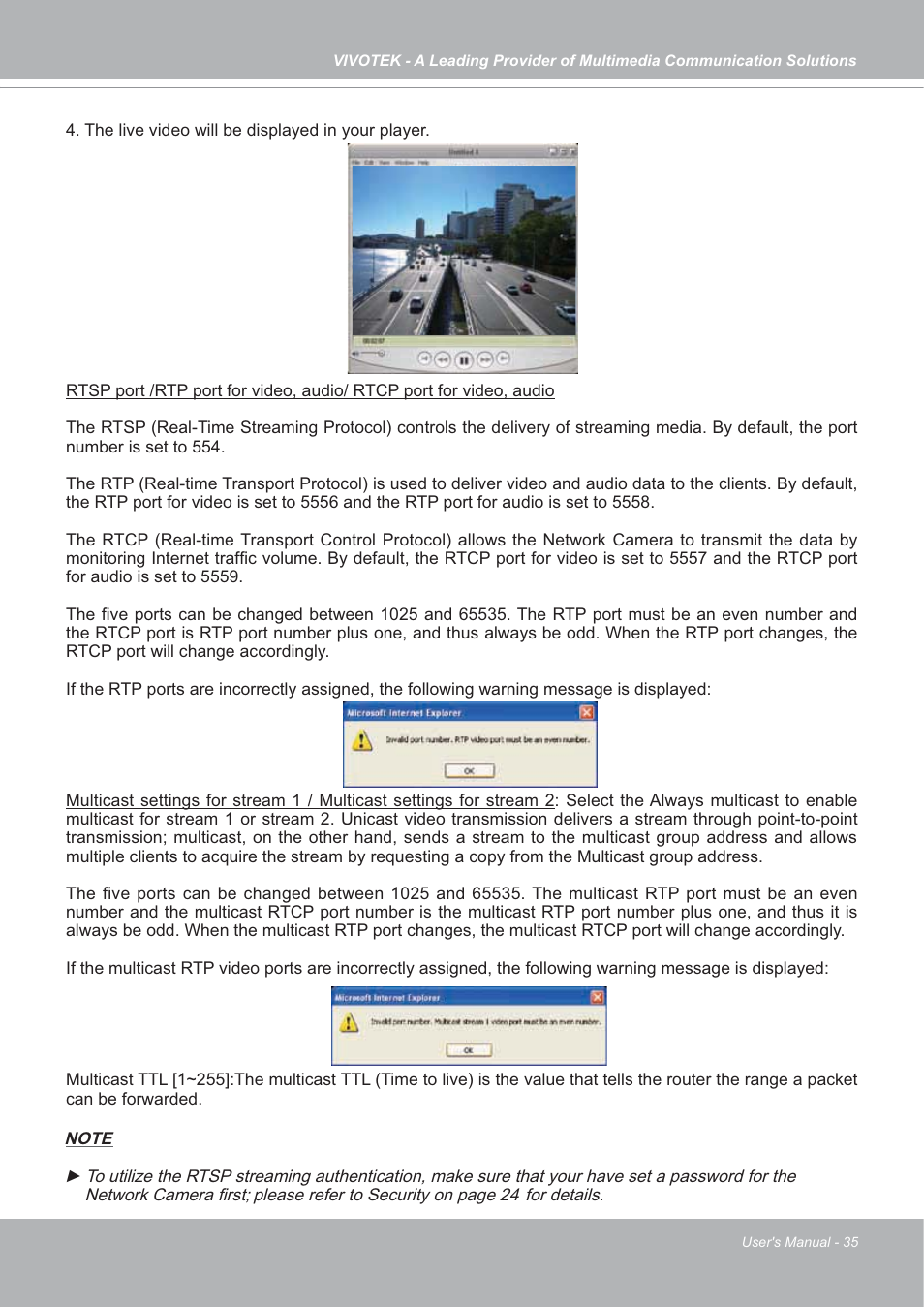 Vivotek SD7151 User Manual | Page 35 / 99