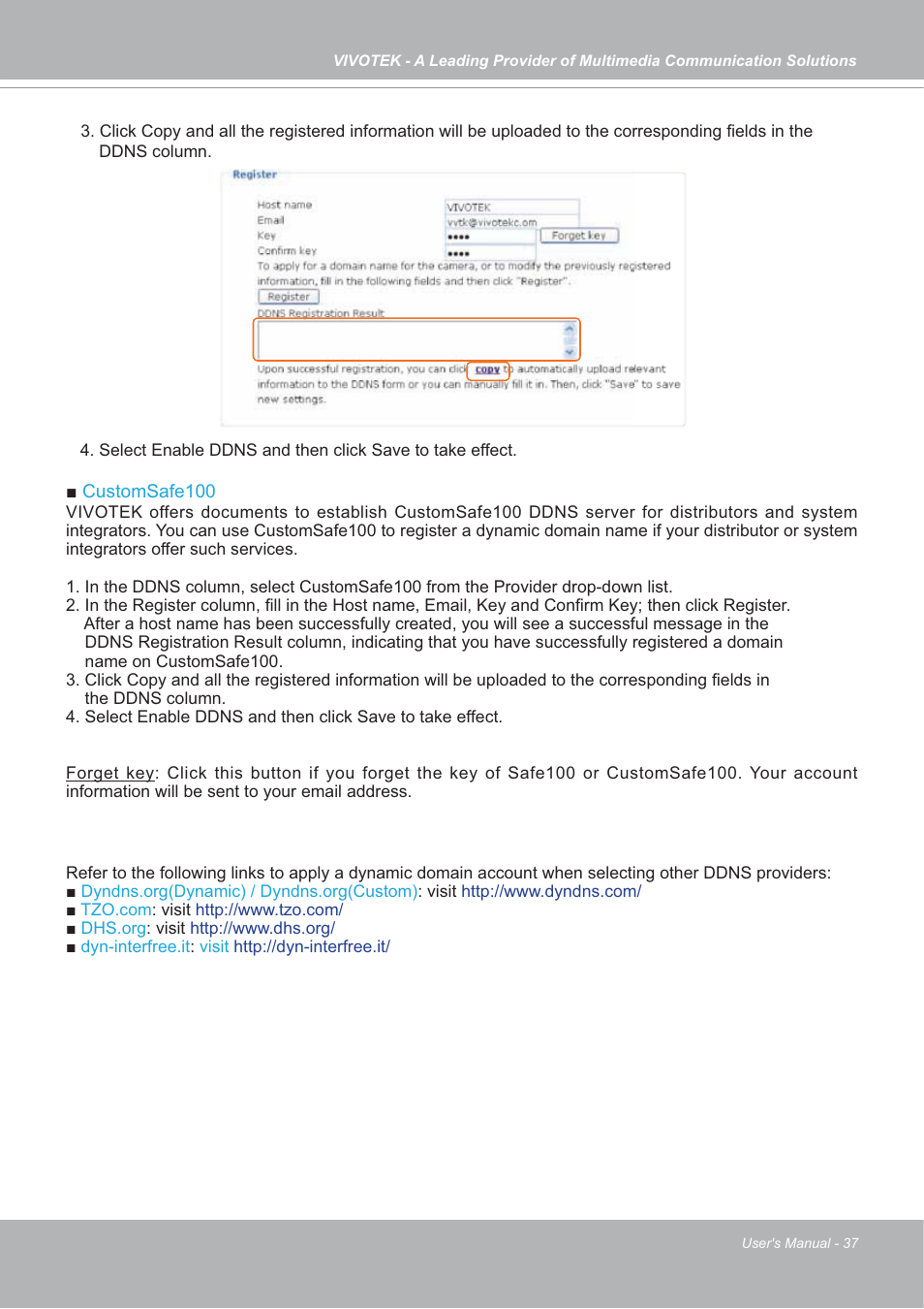 Vivotek SD7151 User Manual | Page 37 / 99