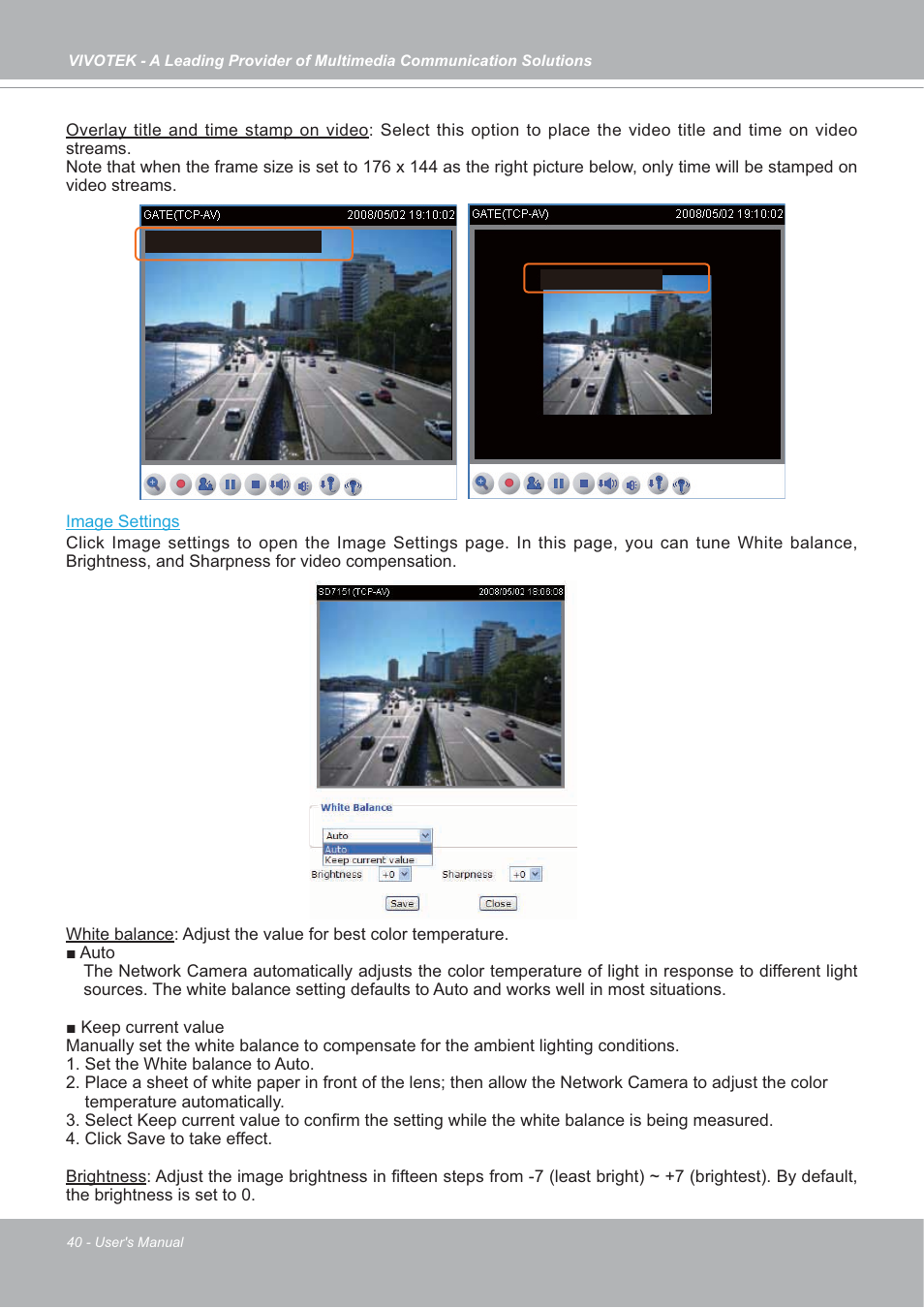 Vivotek SD7151 User Manual | Page 40 / 99
