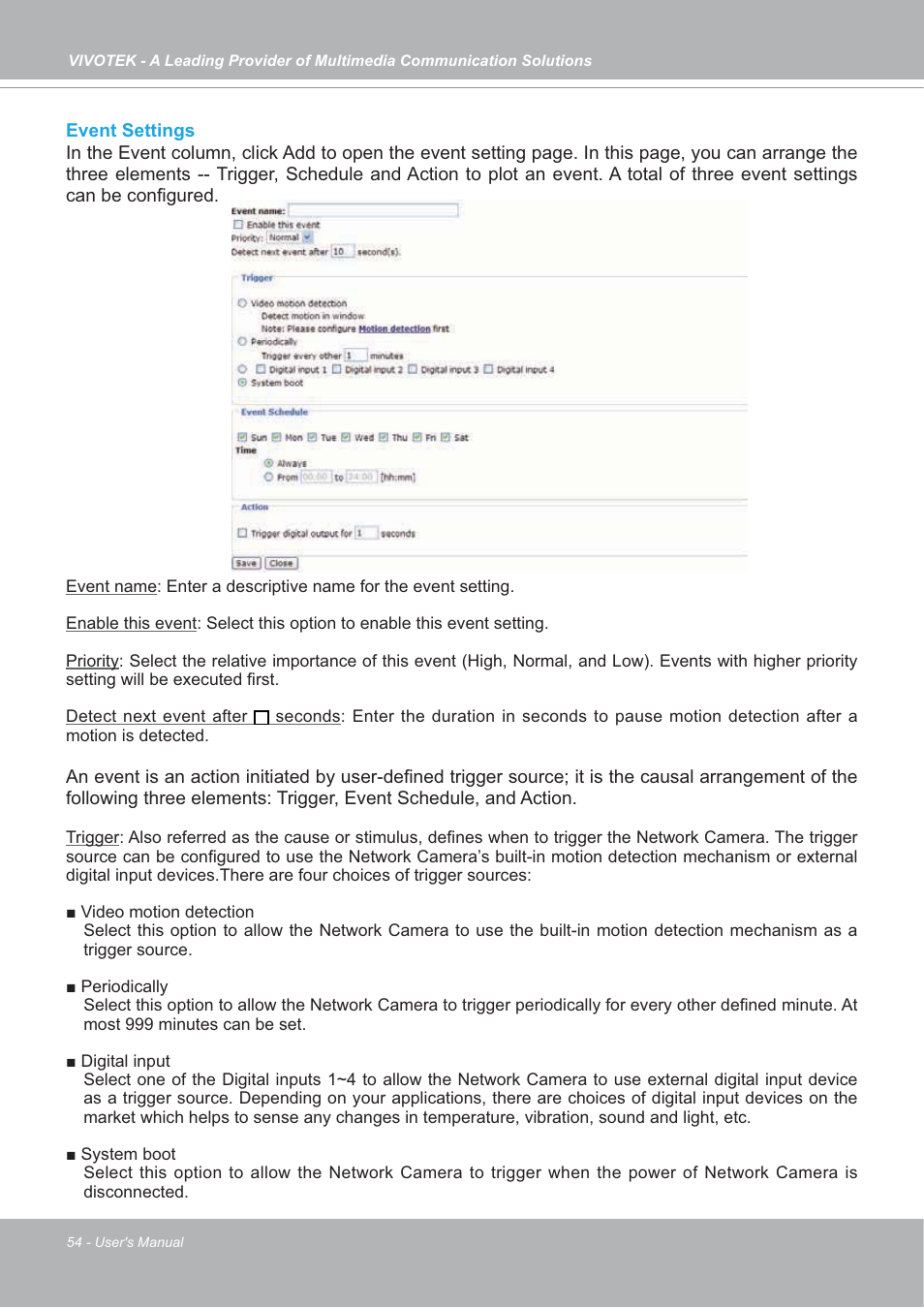 Vivotek SD7151 User Manual | Page 54 / 99