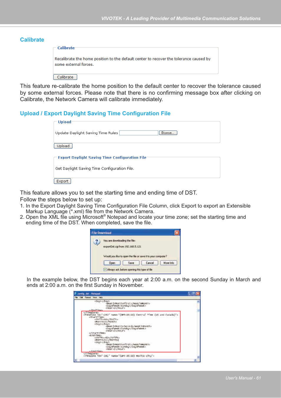 Vivotek SD7151 User Manual | Page 61 / 99