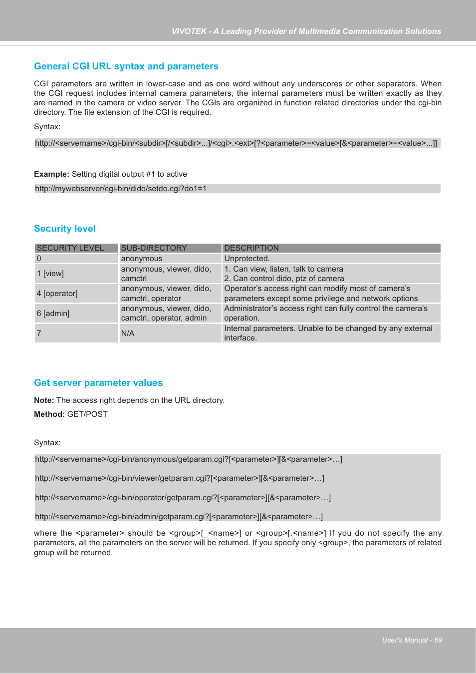 Vivotek SD7151 User Manual | Page 69 / 99