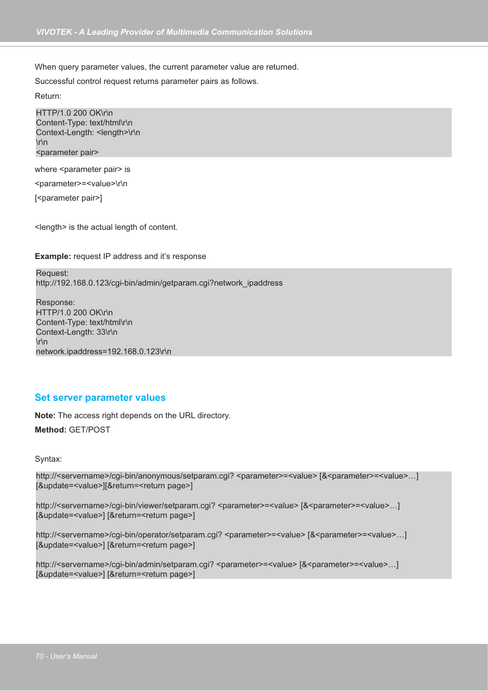 Vivotek SD7151 User Manual | Page 70 / 99