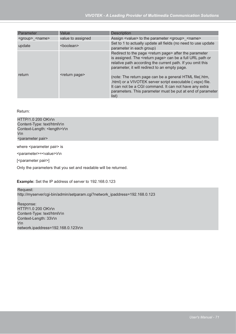 Vivotek SD7151 User Manual | Page 71 / 99