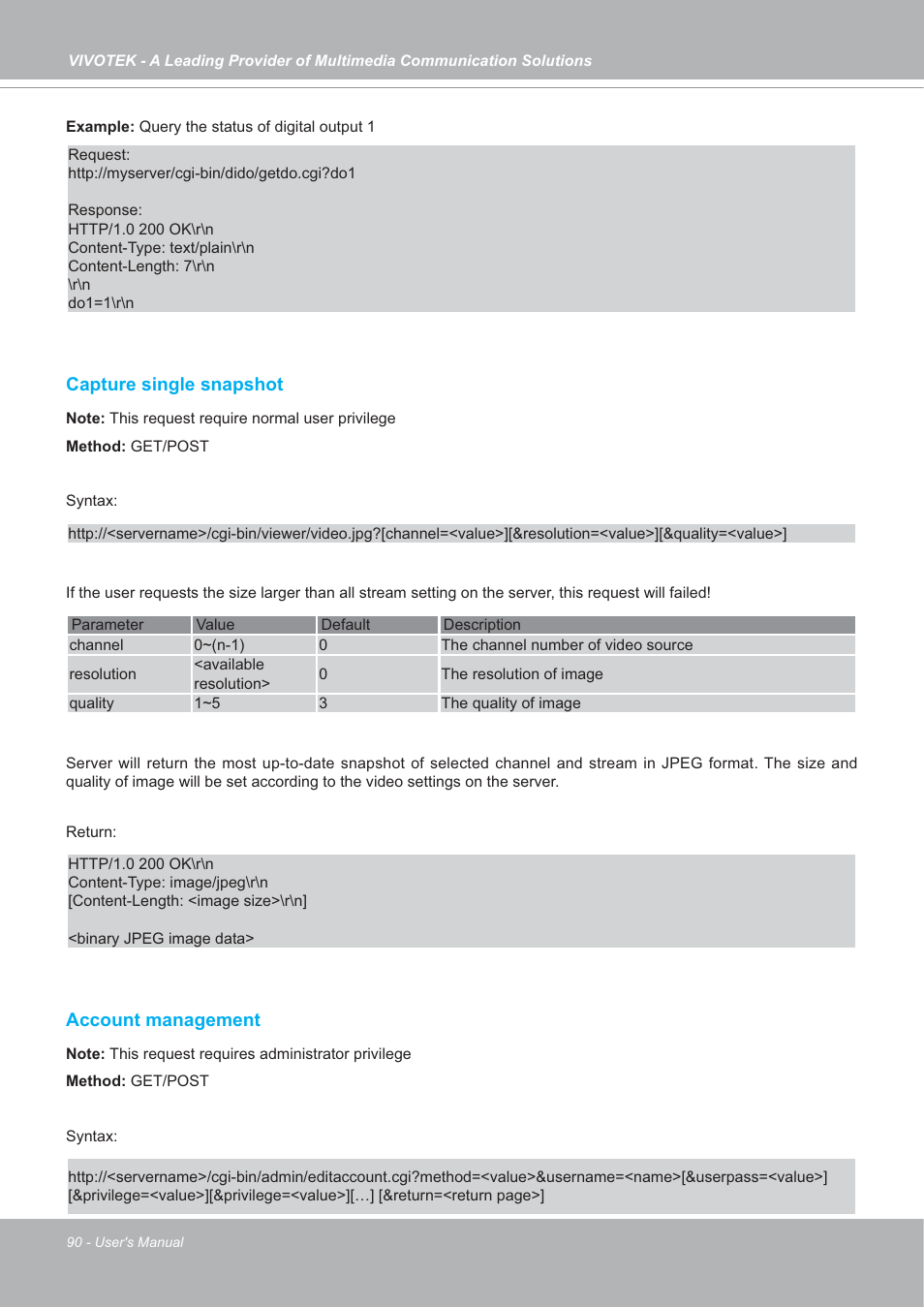 Vivotek SD7151 User Manual | Page 90 / 99