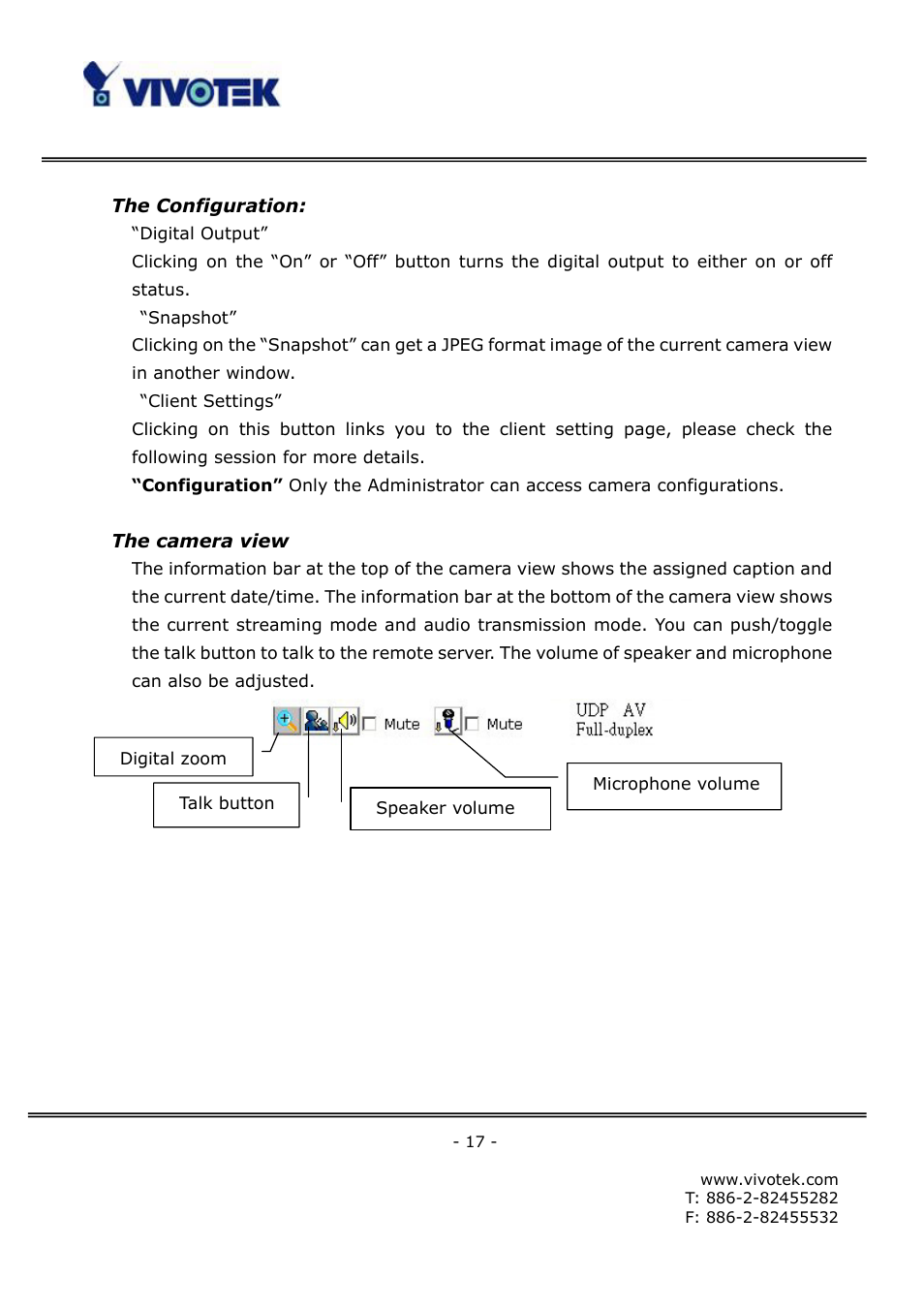 Vivotek FD6121V User Manual | Page 21 / 91