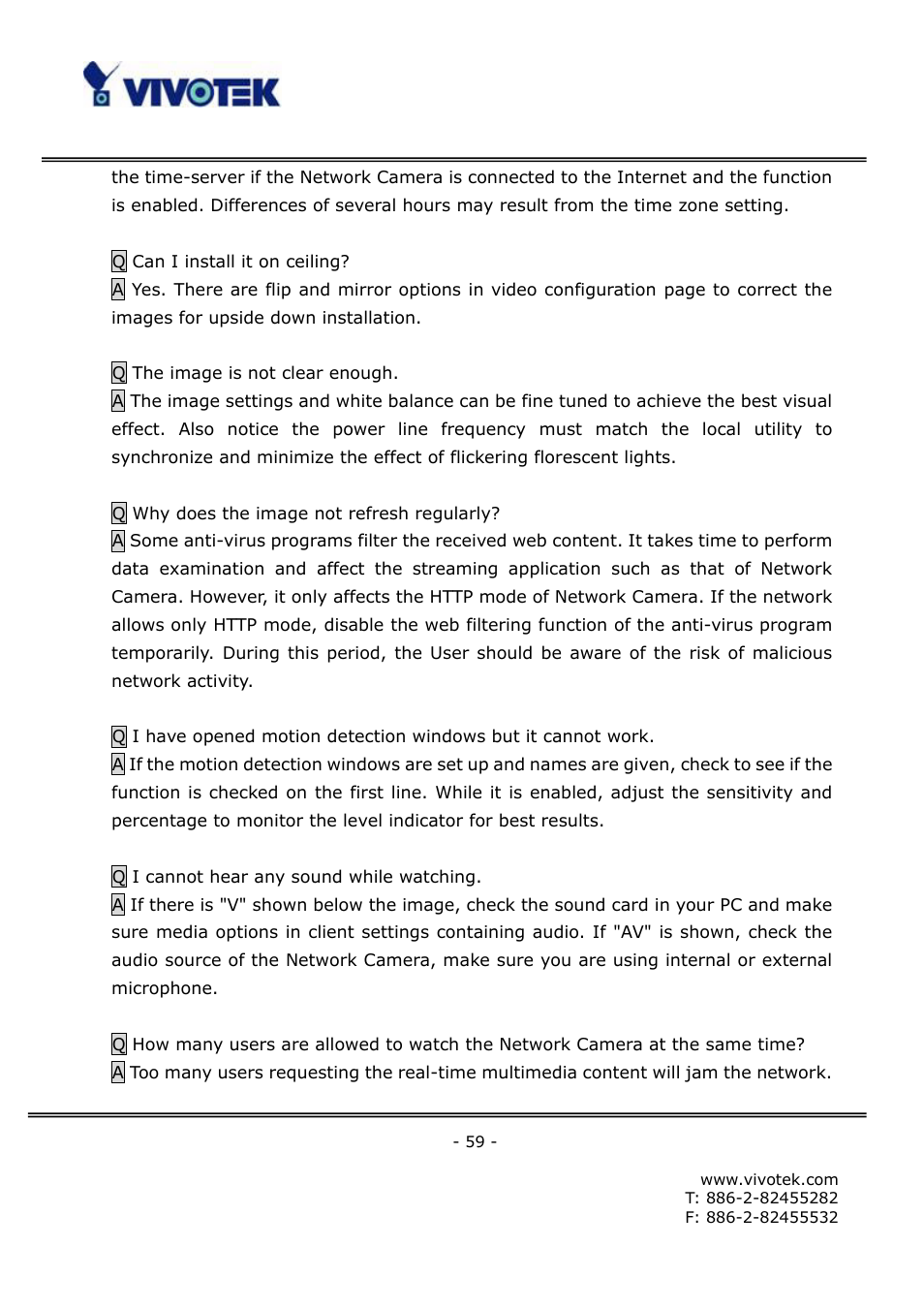 Vivotek FD6121V User Manual | Page 63 / 91