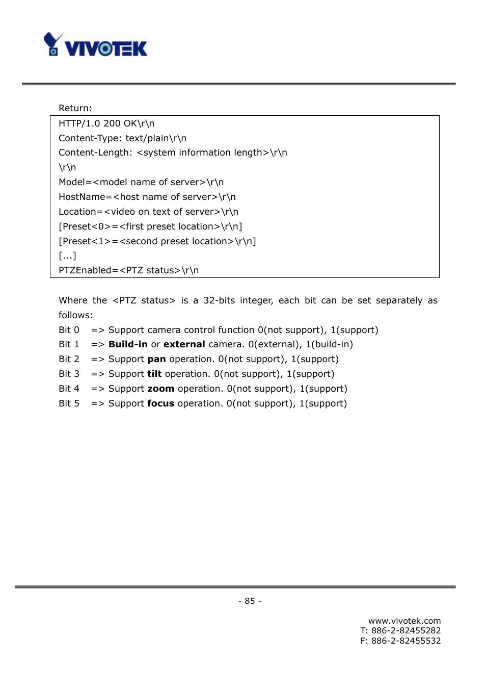 Vivotek FD6121V User Manual | Page 89 / 91