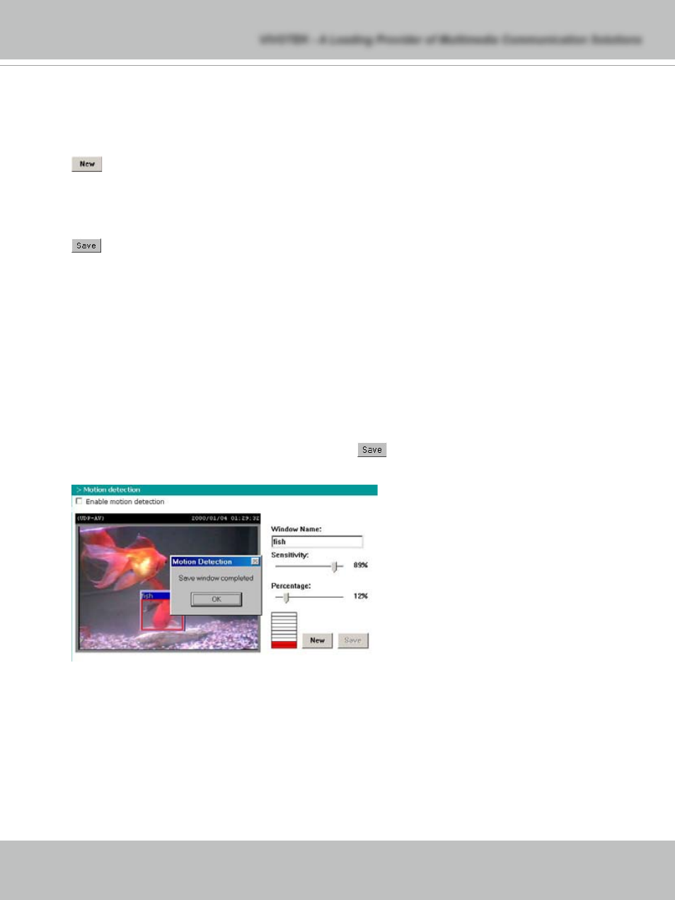 Motion detection | Vivotek IP7132 User Manual | Page 41 / 77