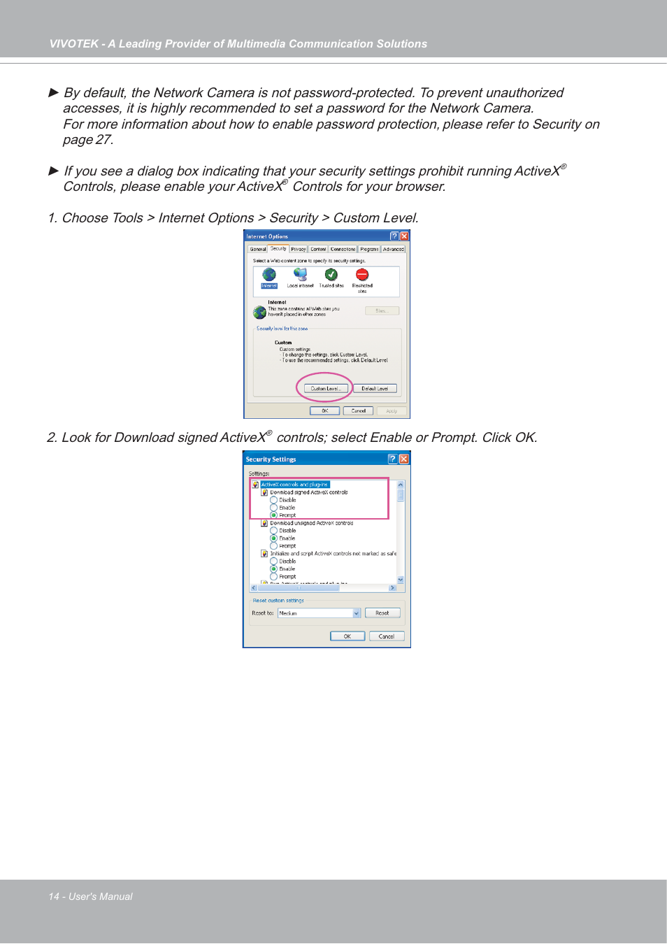 Vivotek FD7132 User Manual | Page 14 / 115