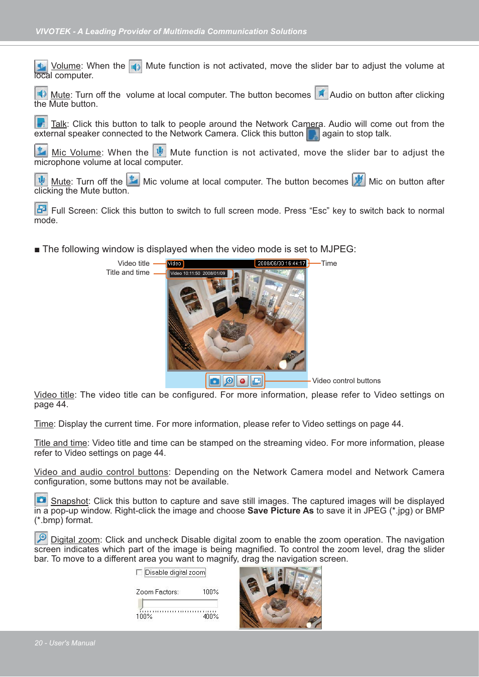 Vivotek FD7132 User Manual | Page 20 / 115