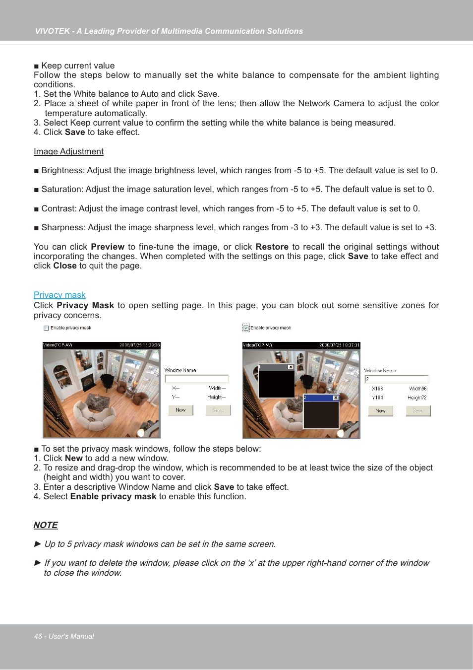 Vivotek FD7132 User Manual | Page 46 / 115
