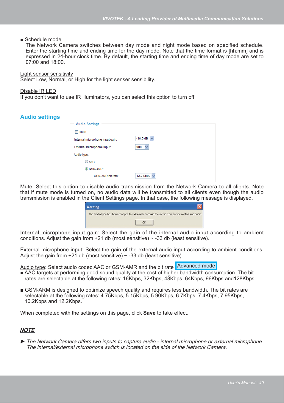 Vivotek FD7132 User Manual | Page 49 / 115