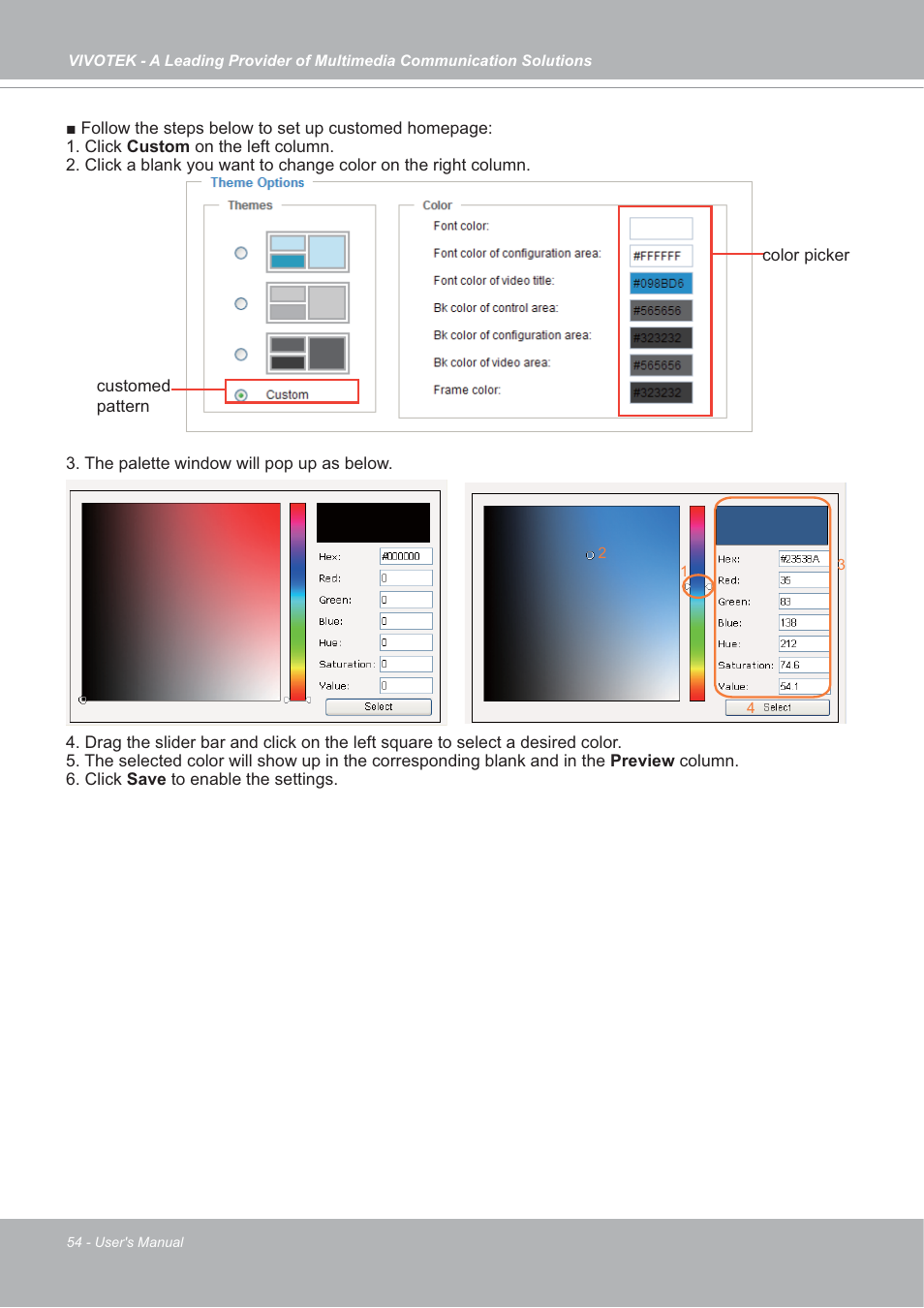 Vivotek FD7132 User Manual | Page 54 / 115