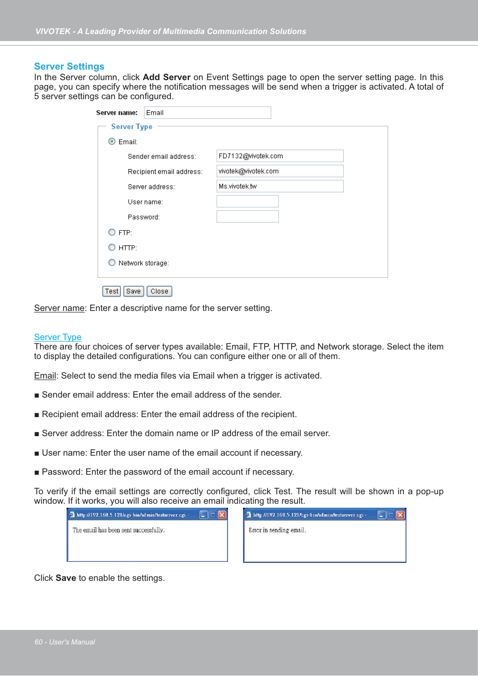 Vivotek FD7132 User Manual | Page 60 / 115