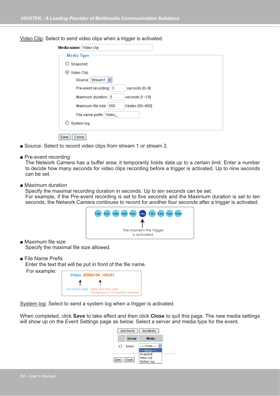 Vivotek FD7132 User Manual | Page 64 / 115