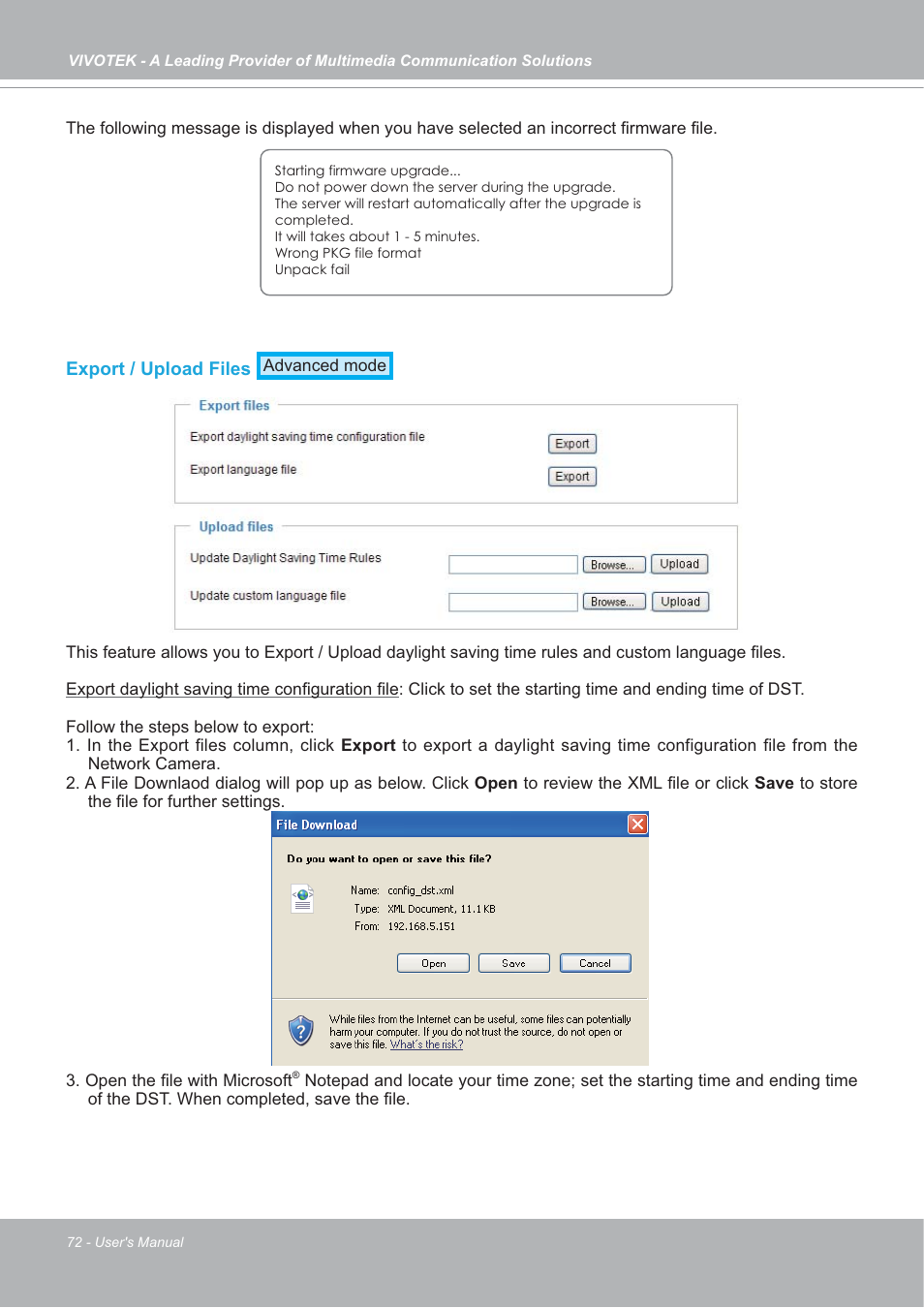 Vivotek FD7132 User Manual | Page 72 / 115