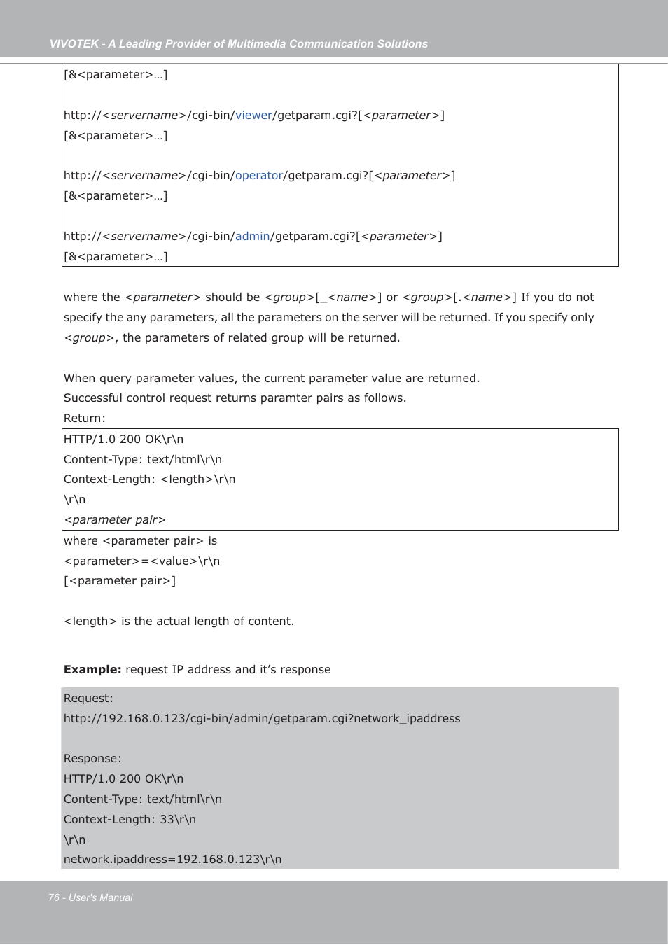 Vivotek FD7132 User Manual | Page 76 / 115