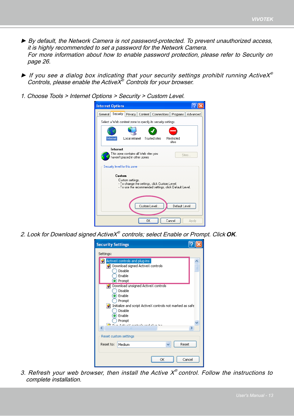 Vivotek PZ7112 User Manual | Page 13 / 126
