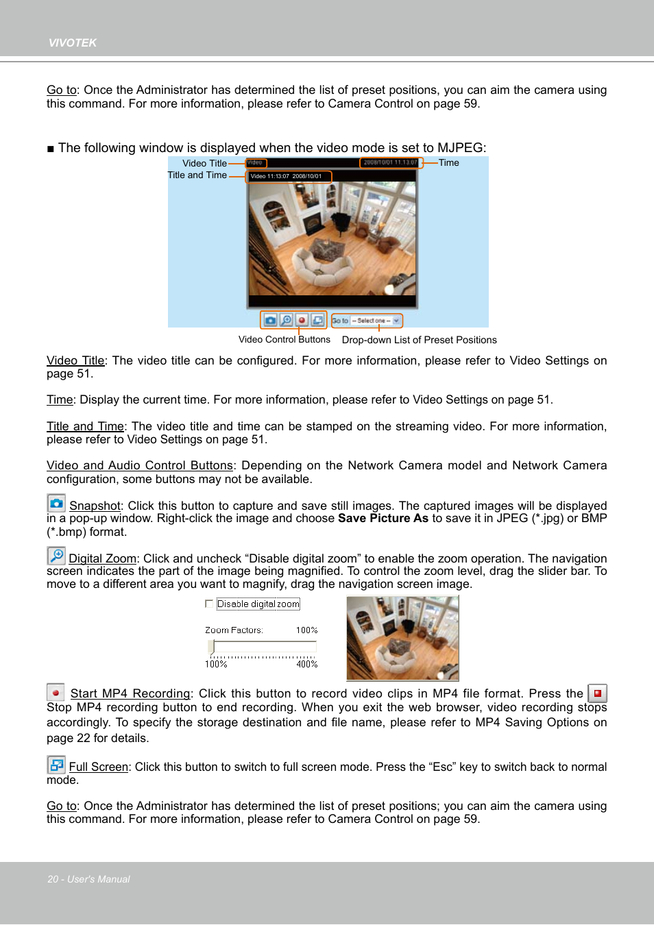 Vivotek PZ7112 User Manual | Page 20 / 126