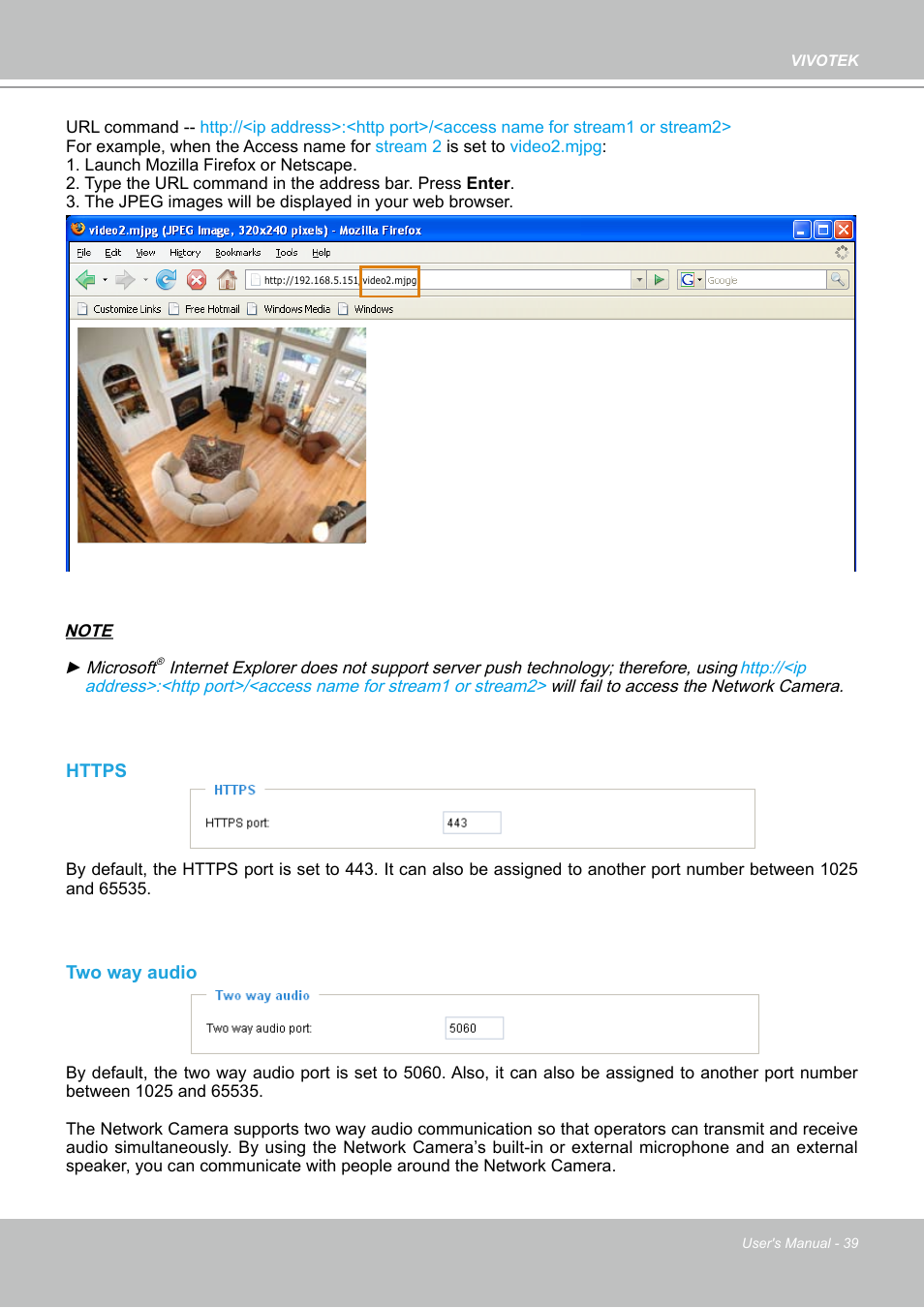Vivotek PZ7112 User Manual | Page 39 / 126