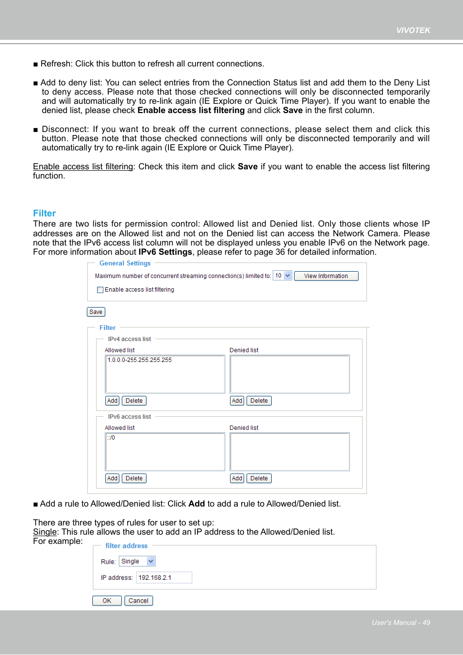 Vivotek PZ7112 User Manual | Page 49 / 126