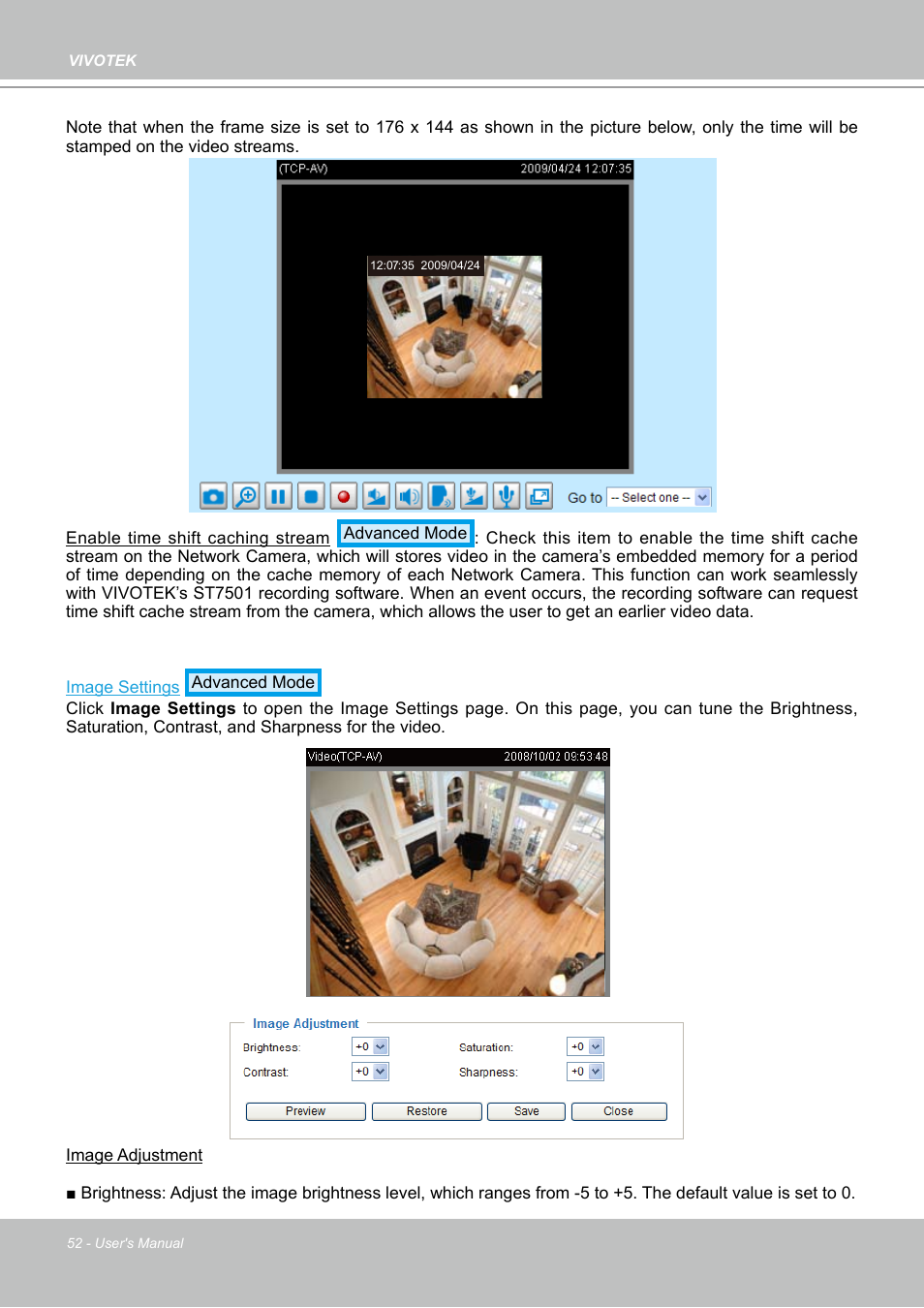 Vivotek PZ7112 User Manual | Page 52 / 126
