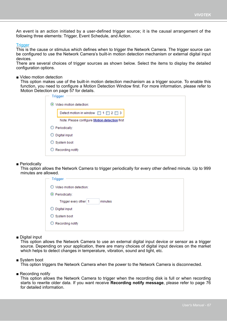 Vivotek PZ7112 User Manual | Page 67 / 126