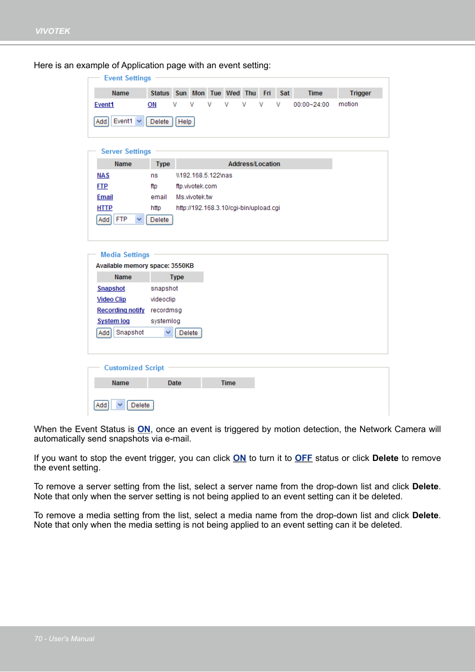 Vivotek PZ7112 User Manual | Page 70 / 126