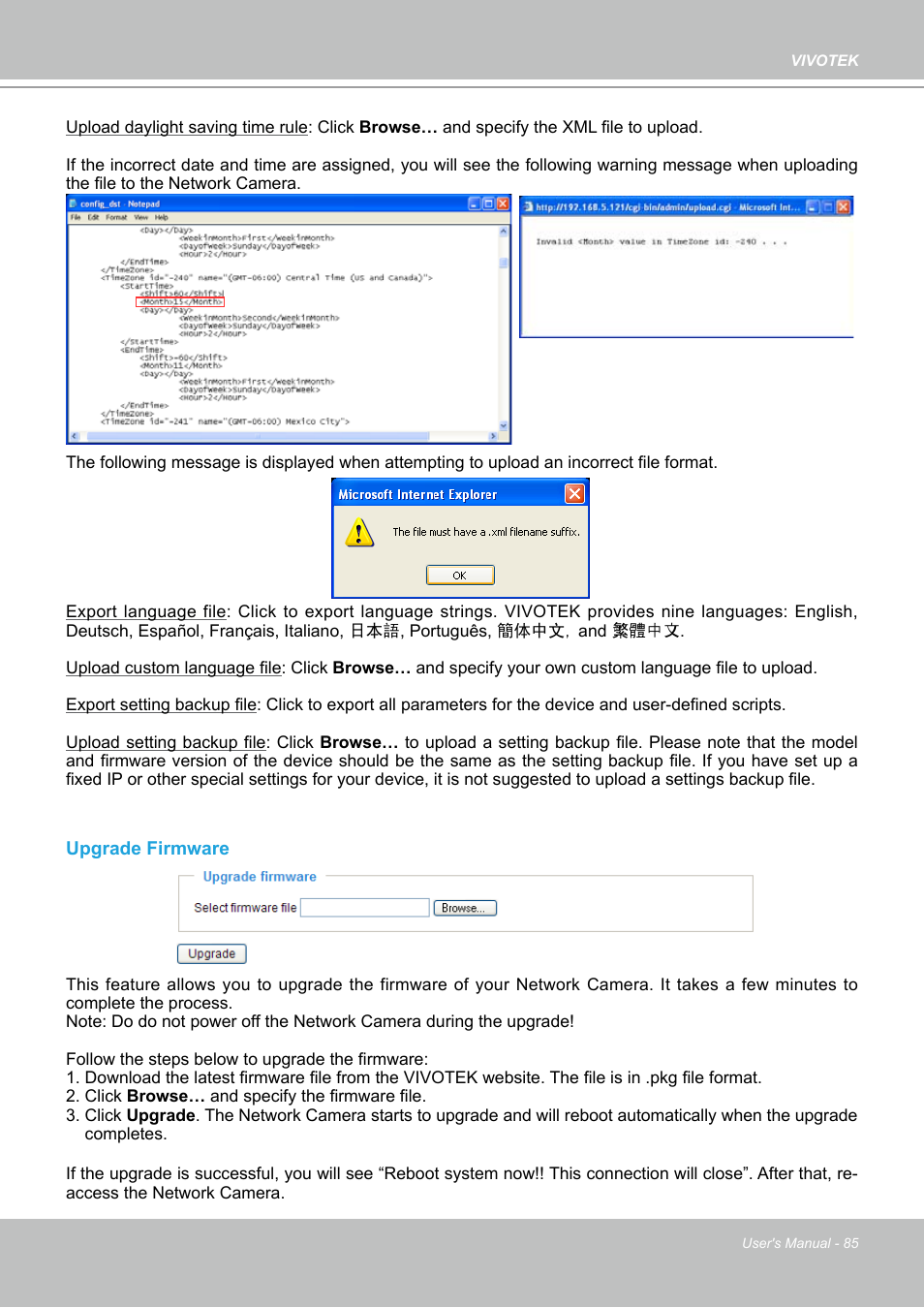 Vivotek PZ7112 User Manual | Page 85 / 126