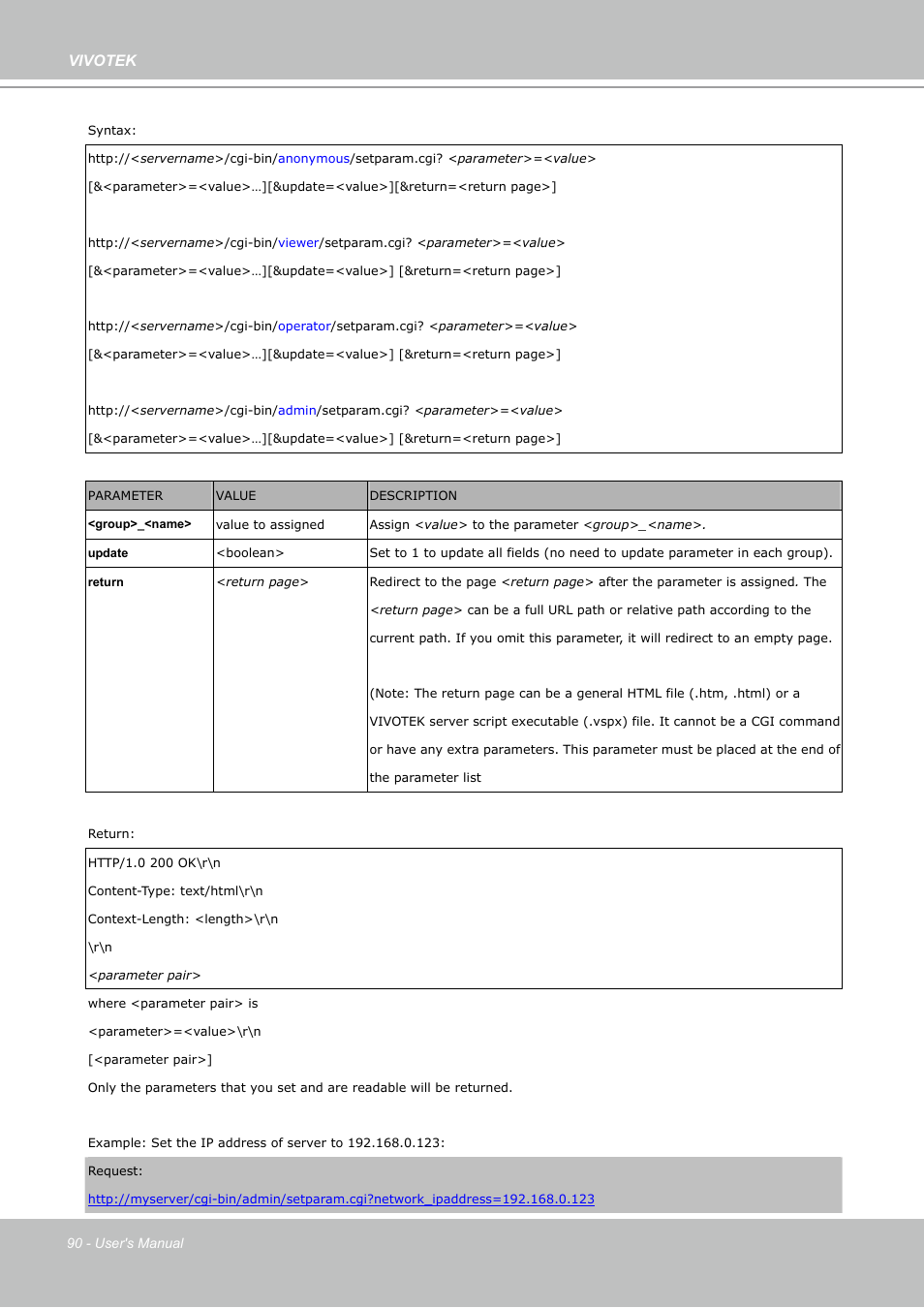 Vivotek PZ7112 User Manual | Page 90 / 126
