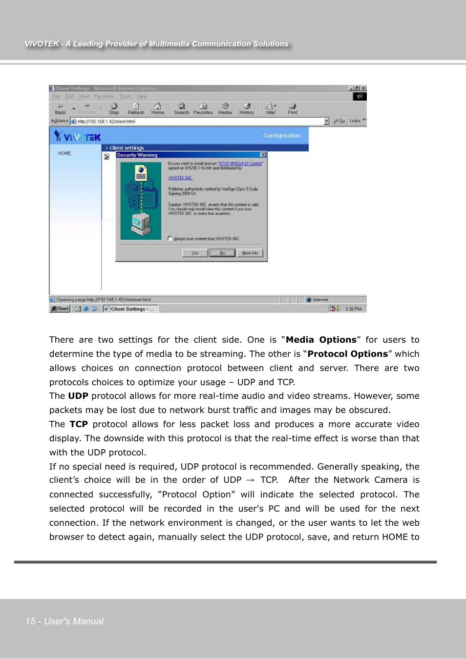Vivotek IP7131 User Manual | Page 16 / 73