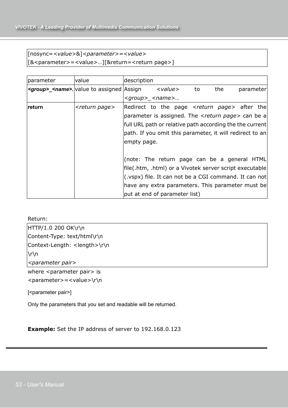 Vivotek IP7131 User Manual | Page 54 / 73