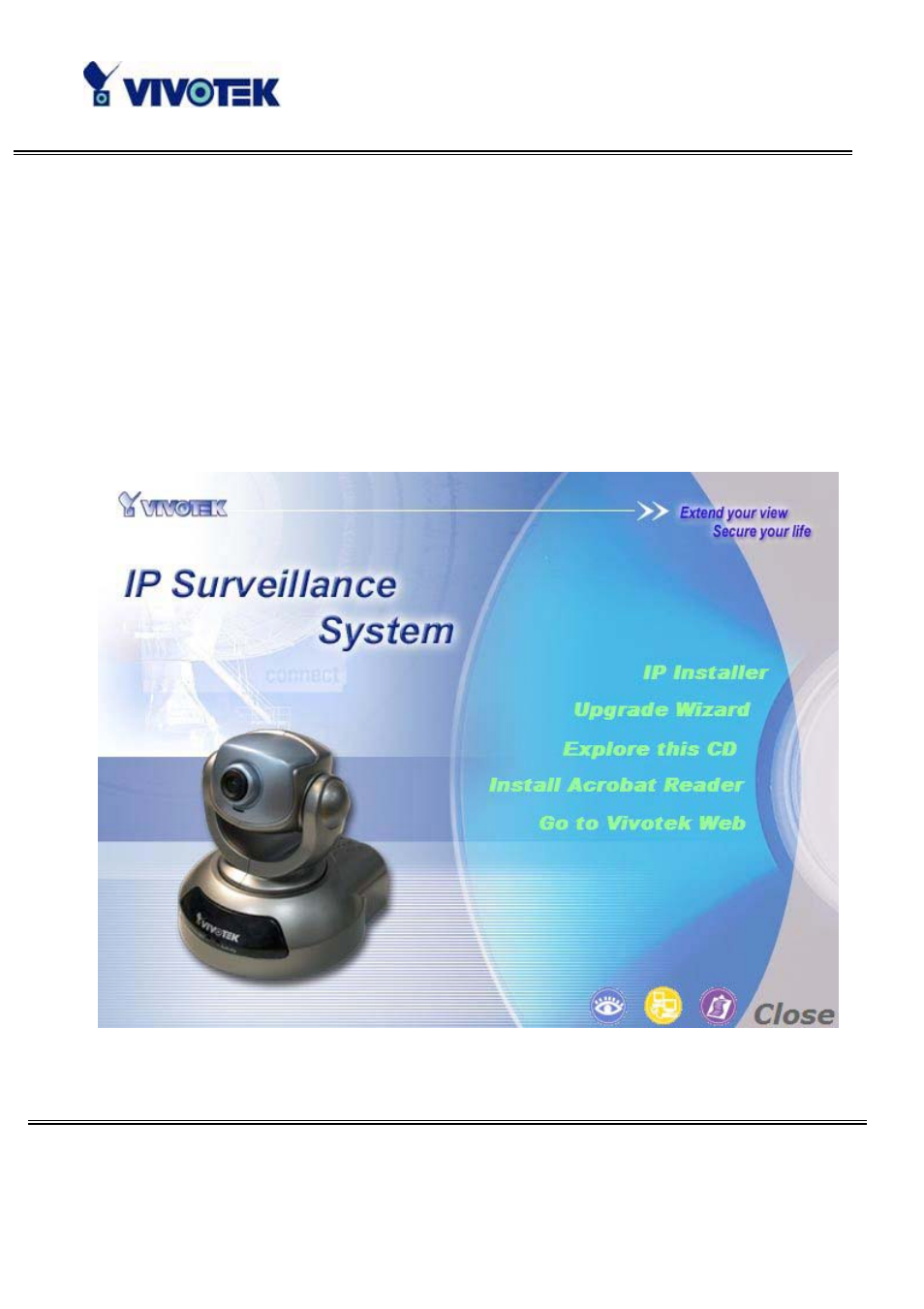 Software installation | Vivotek PT3112/3122 User Manual | Page 7 / 61
