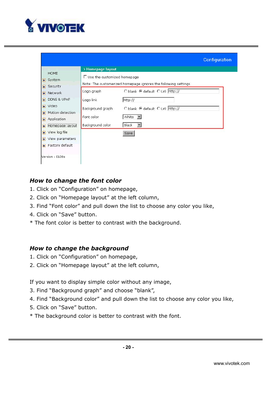 Vivotek IP3112/IP3122 User Manual | Page 21 / 65