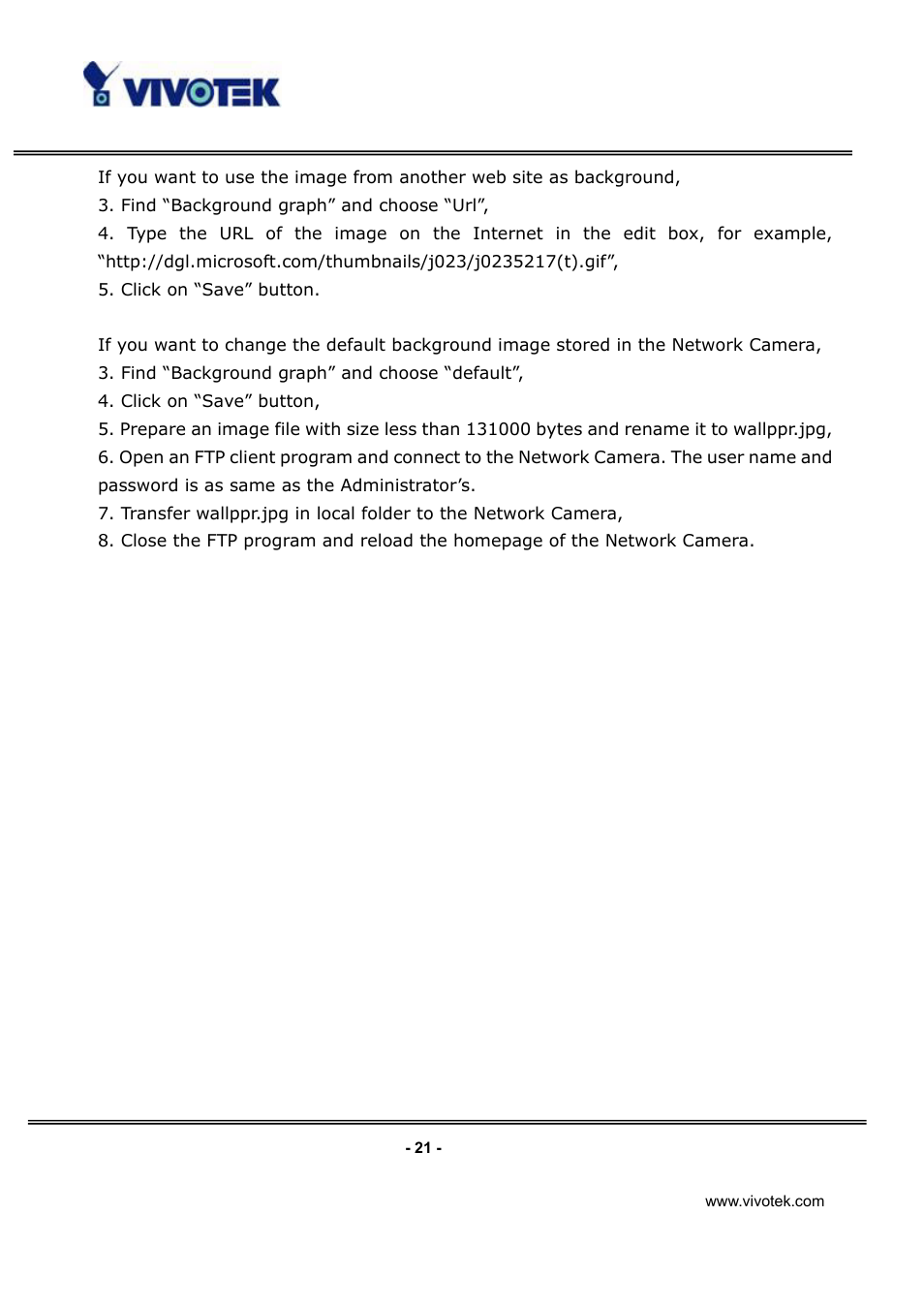 Vivotek IP3112/IP3122 User Manual | Page 22 / 65