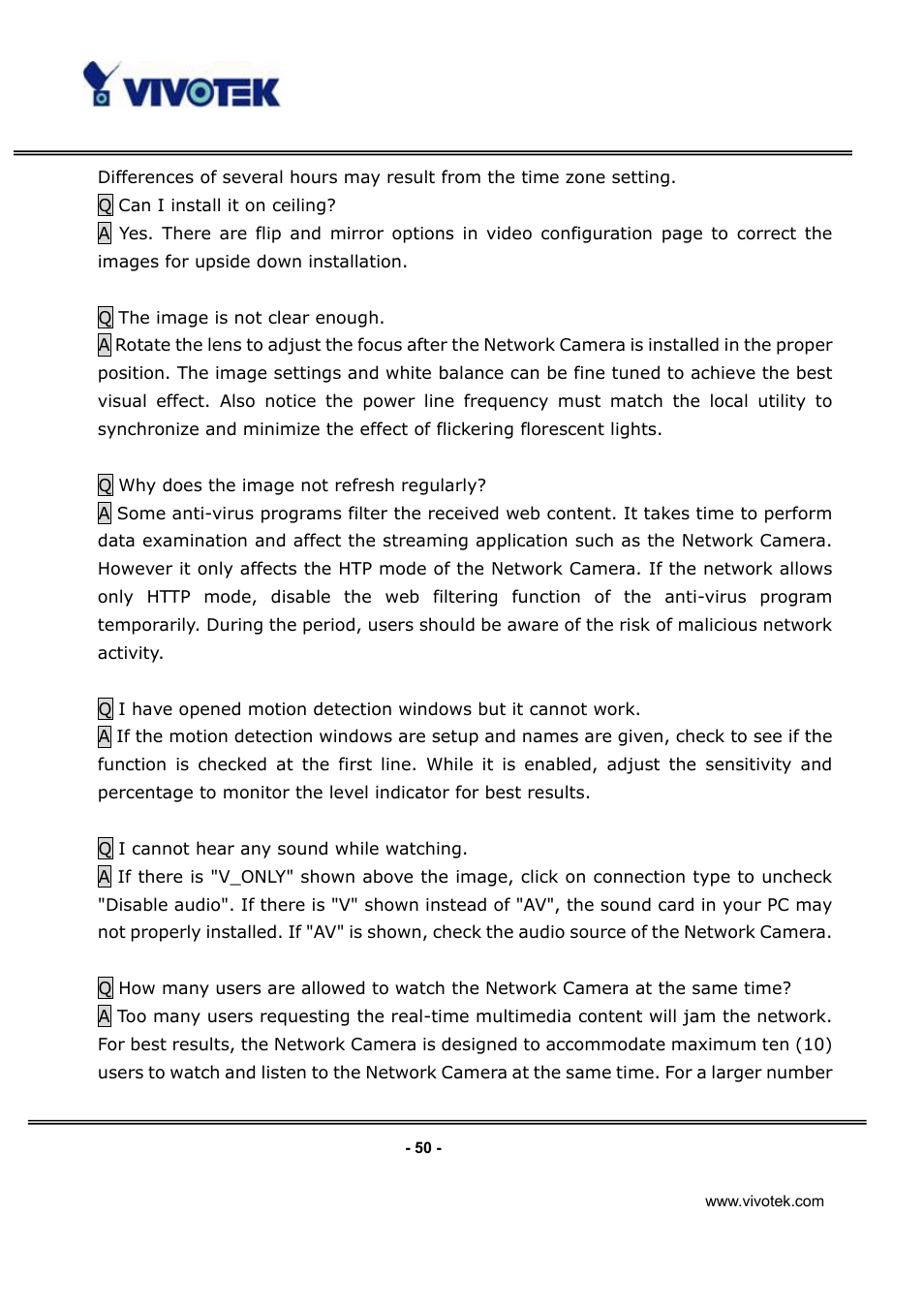 Vivotek IP3112/IP3122 User Manual | Page 51 / 65