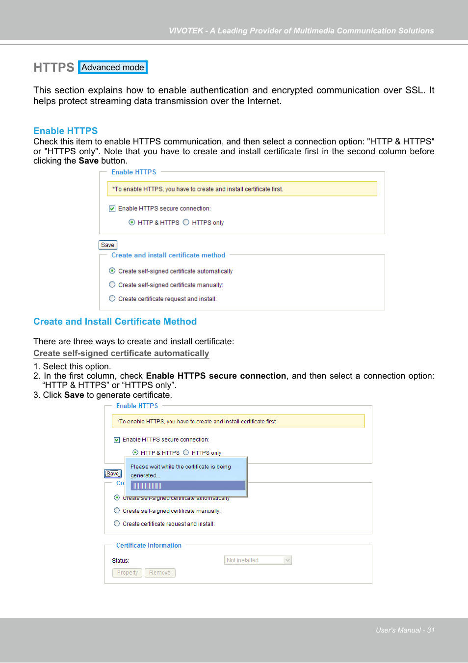 Vivotek FD7141(V) User Manual | Page 31 / 132