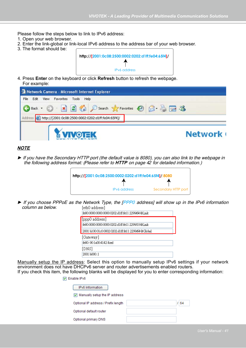 Vivotek FD7141(V) User Manual | Page 41 / 132