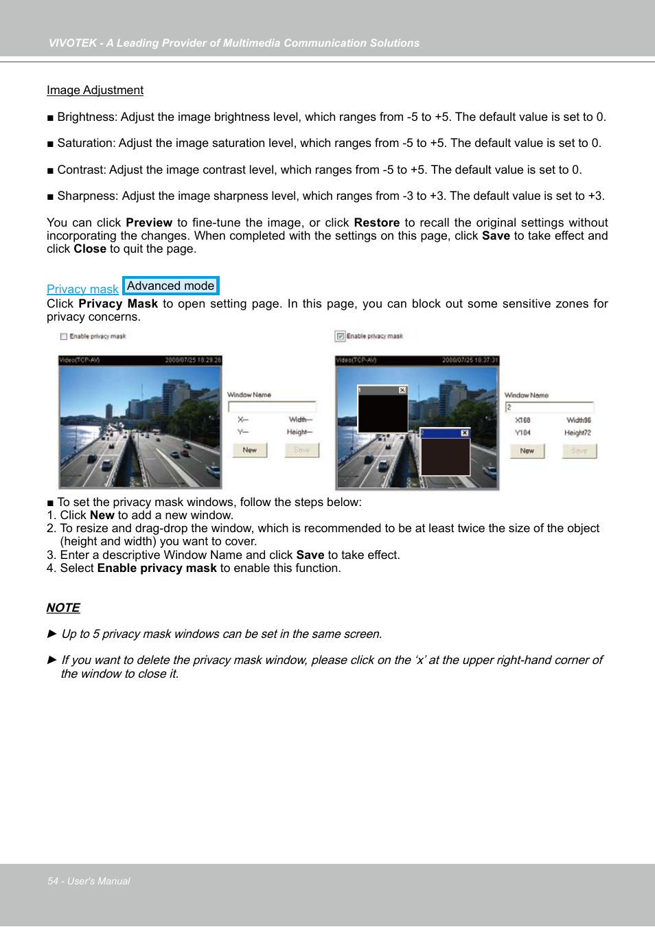 Vivotek FD7141(V) User Manual | Page 54 / 132