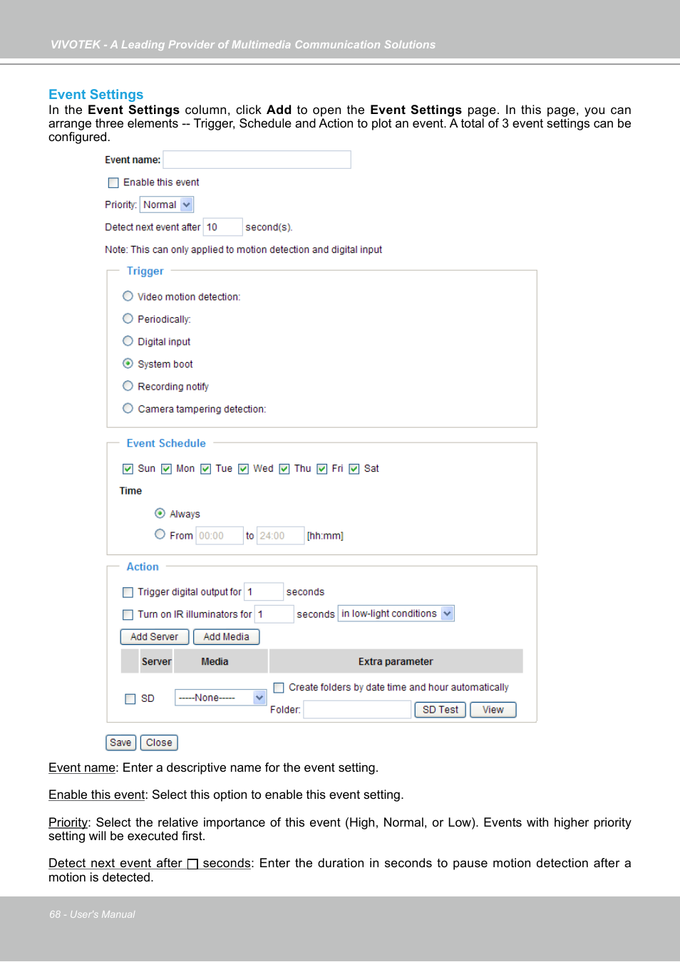 Vivotek FD7141(V) User Manual | Page 68 / 132