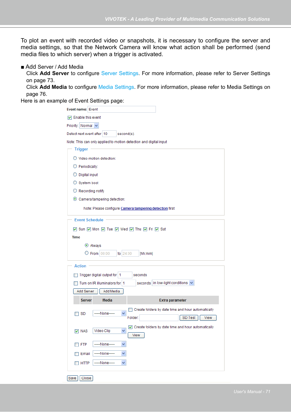 Vivotek FD7141(V) User Manual | Page 71 / 132