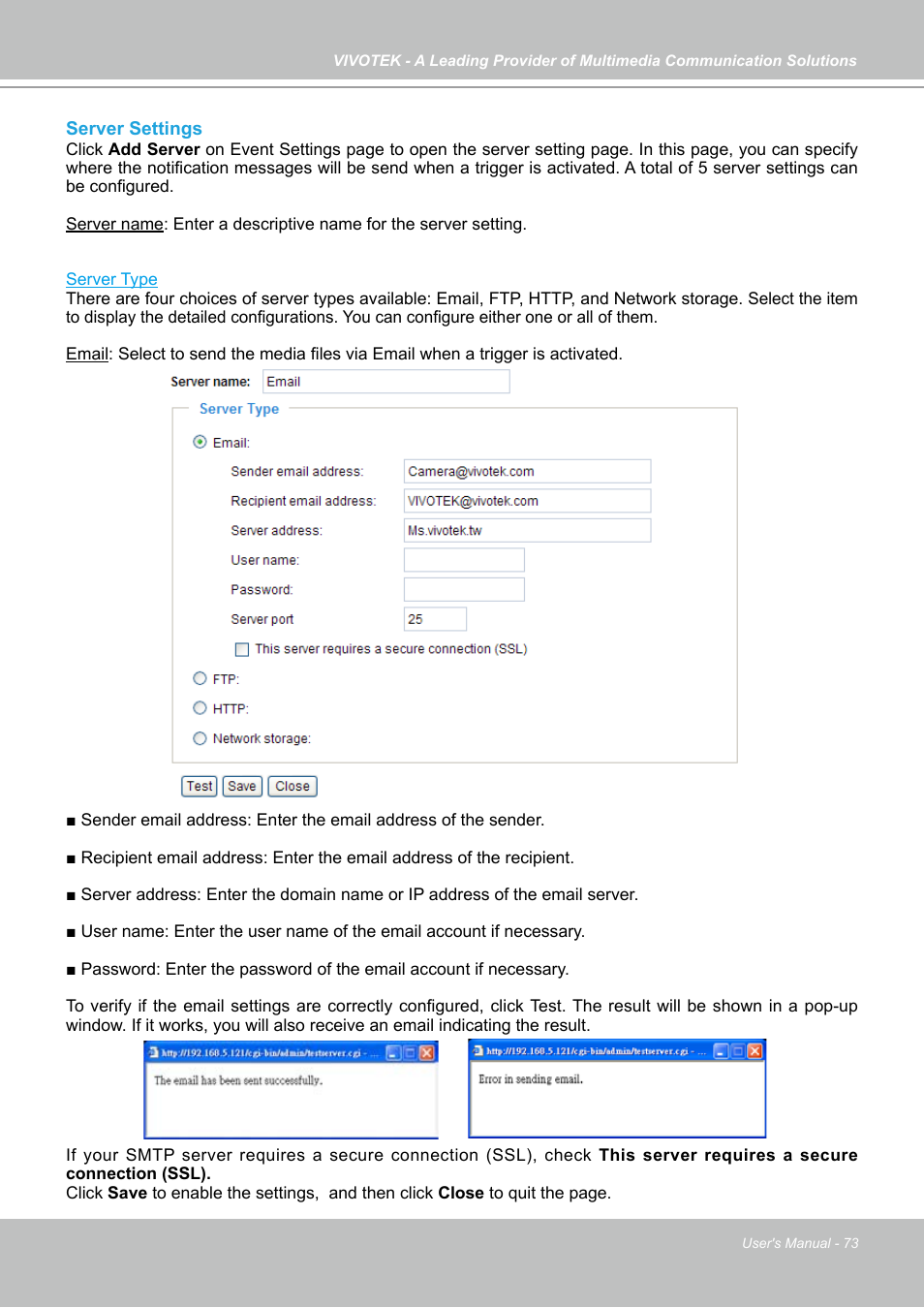 Vivotek FD7141(V) User Manual | Page 73 / 132