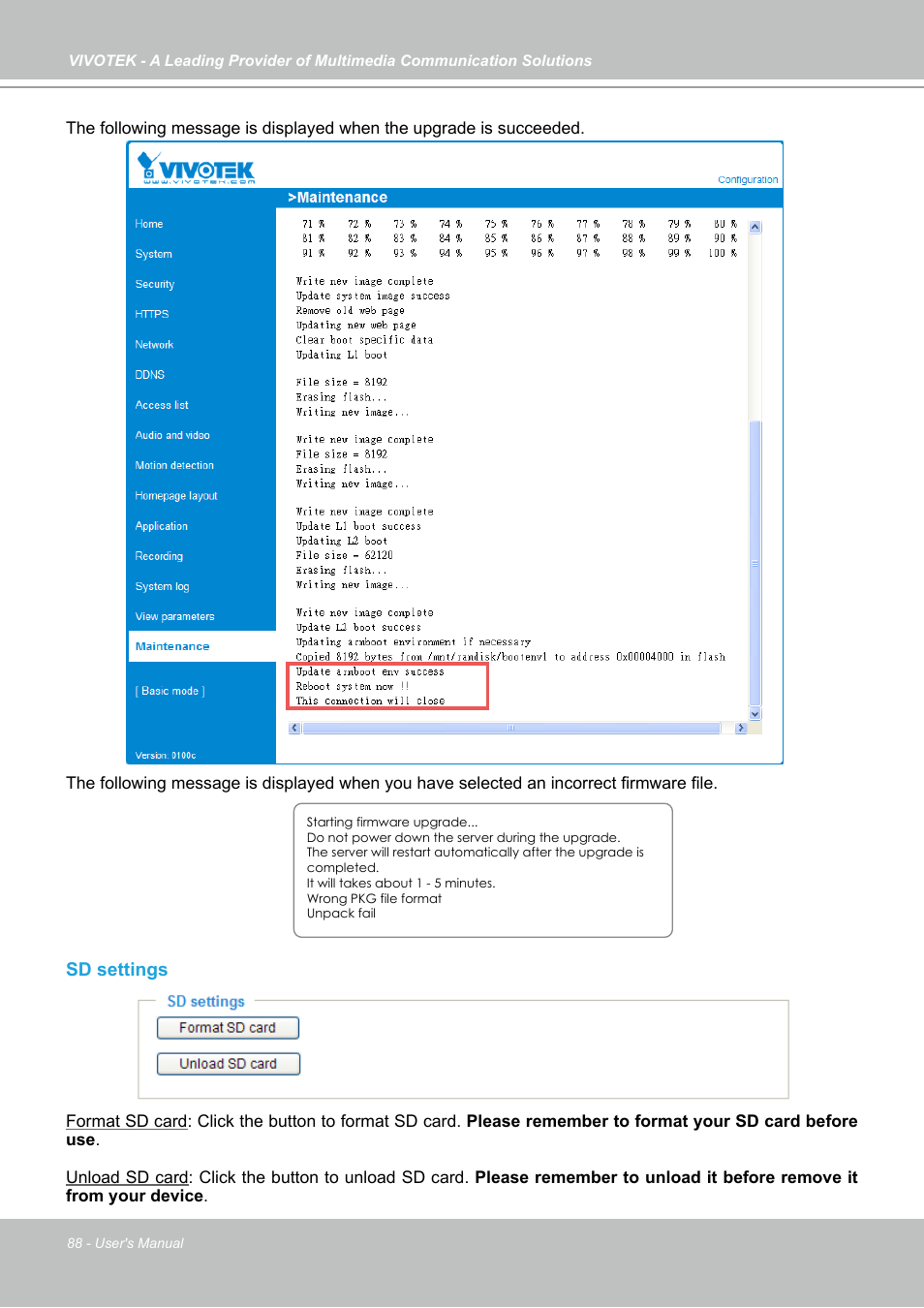 Vivotek FD7141(V) User Manual | Page 88 / 132