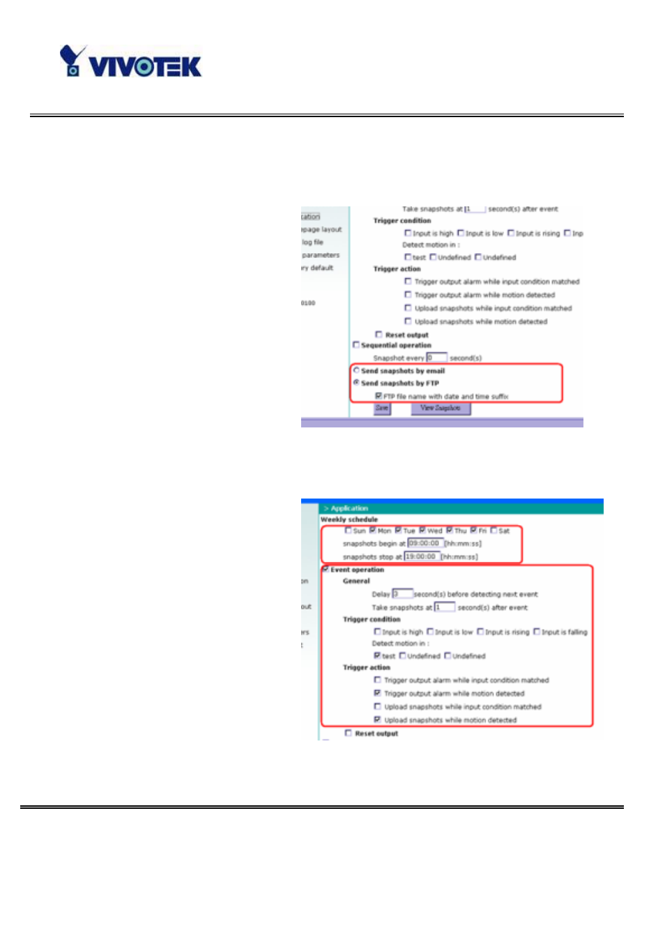 Build a security application | Vivotek IP32133 User Manual | Page 34 / 71