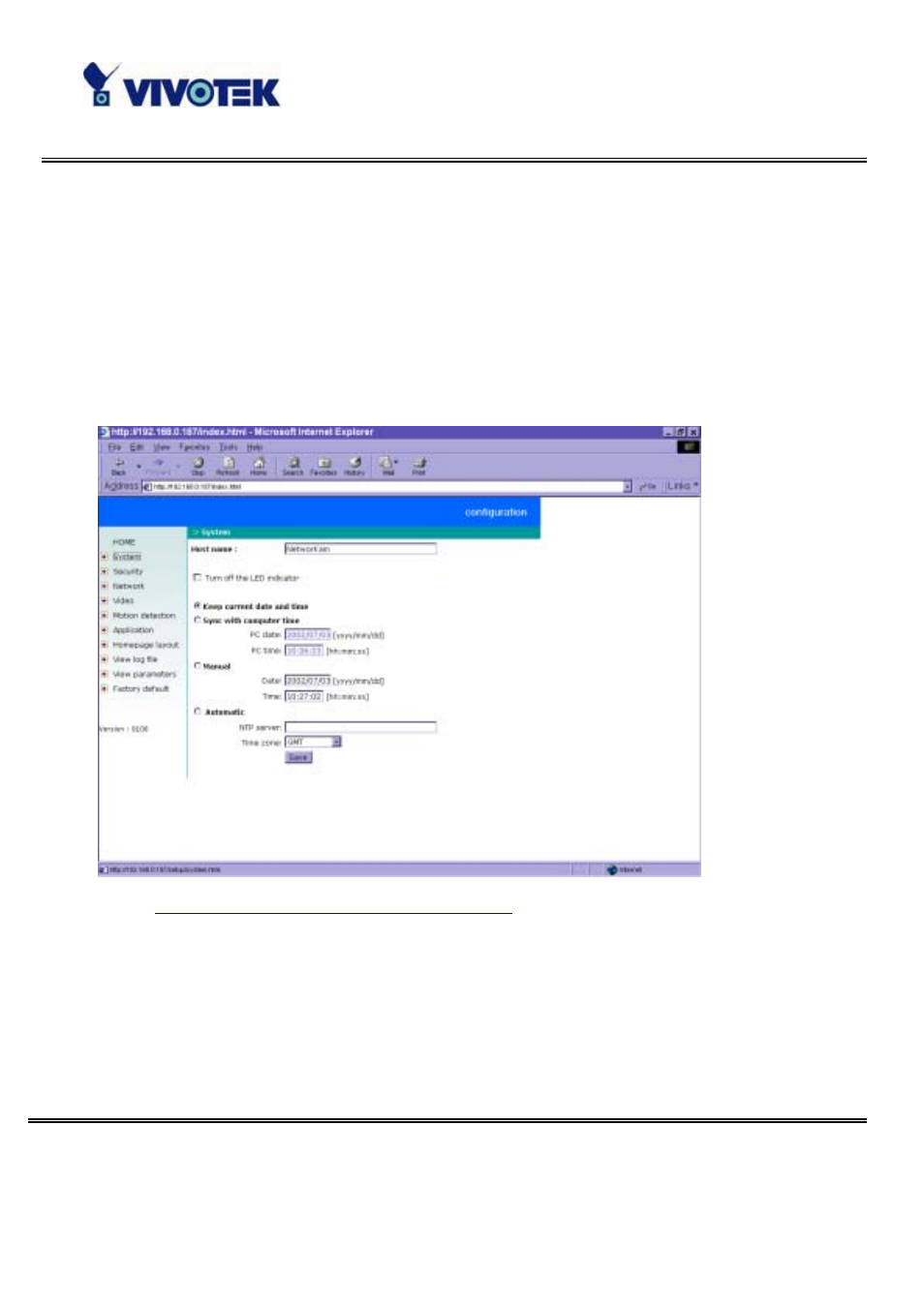 Definition of configuration | Vivotek IP32133 User Manual | Page 38 / 71